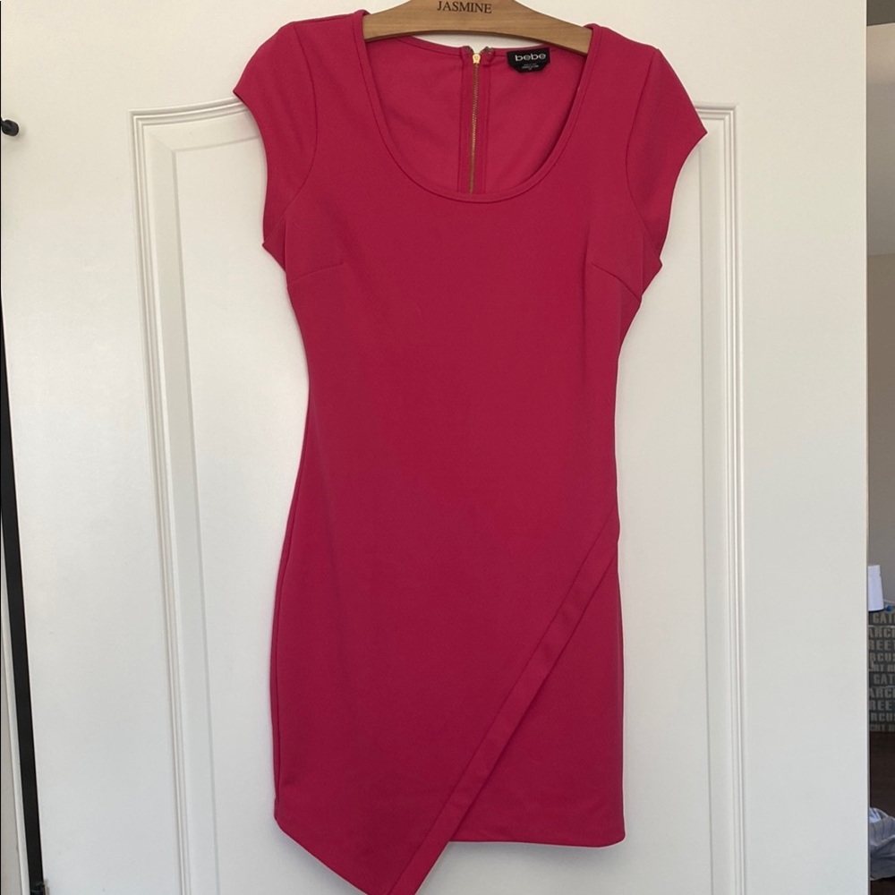 Hot Pink Asymettrical Hem mini